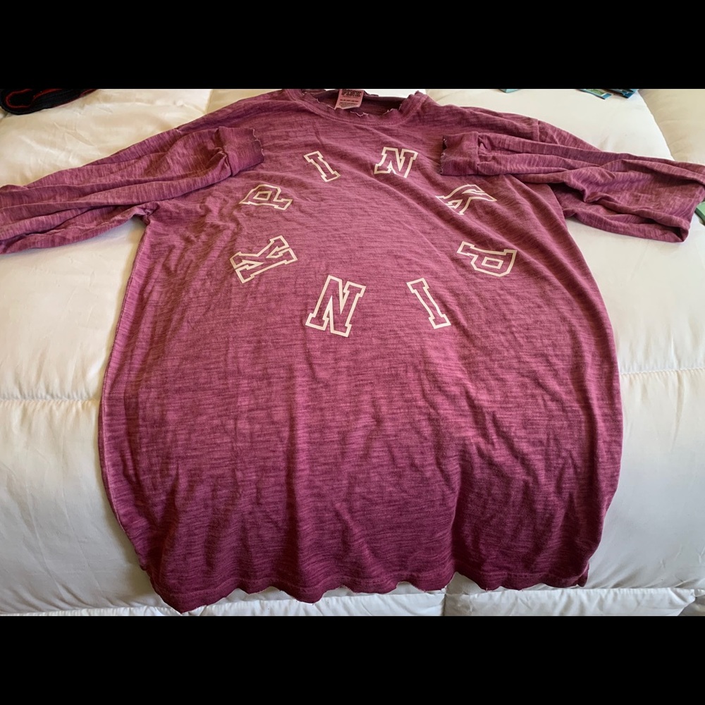 Pink Long Sleeve Tee Shirt